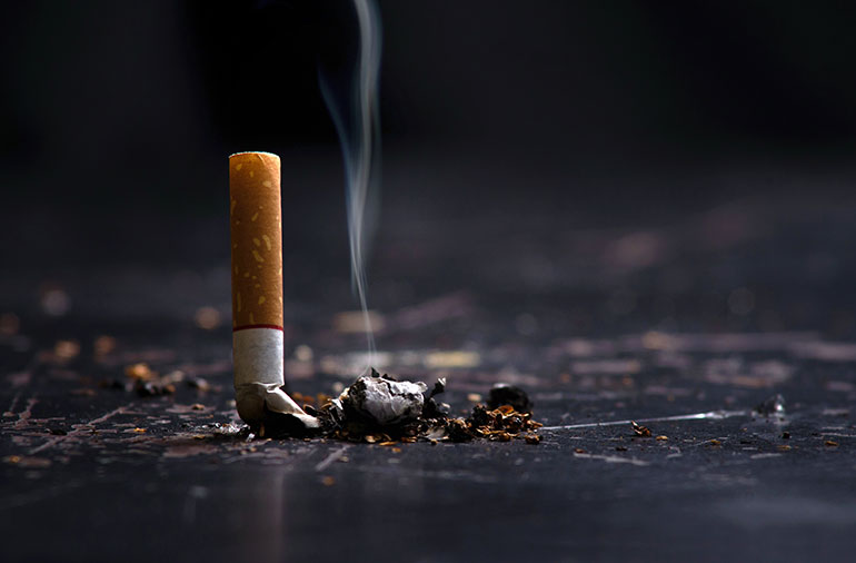 Smoking increases the risk of fractures as it can reduce bone mass